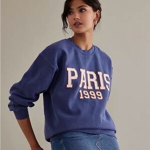 Anthropologie Paris crewneck sweatshirt